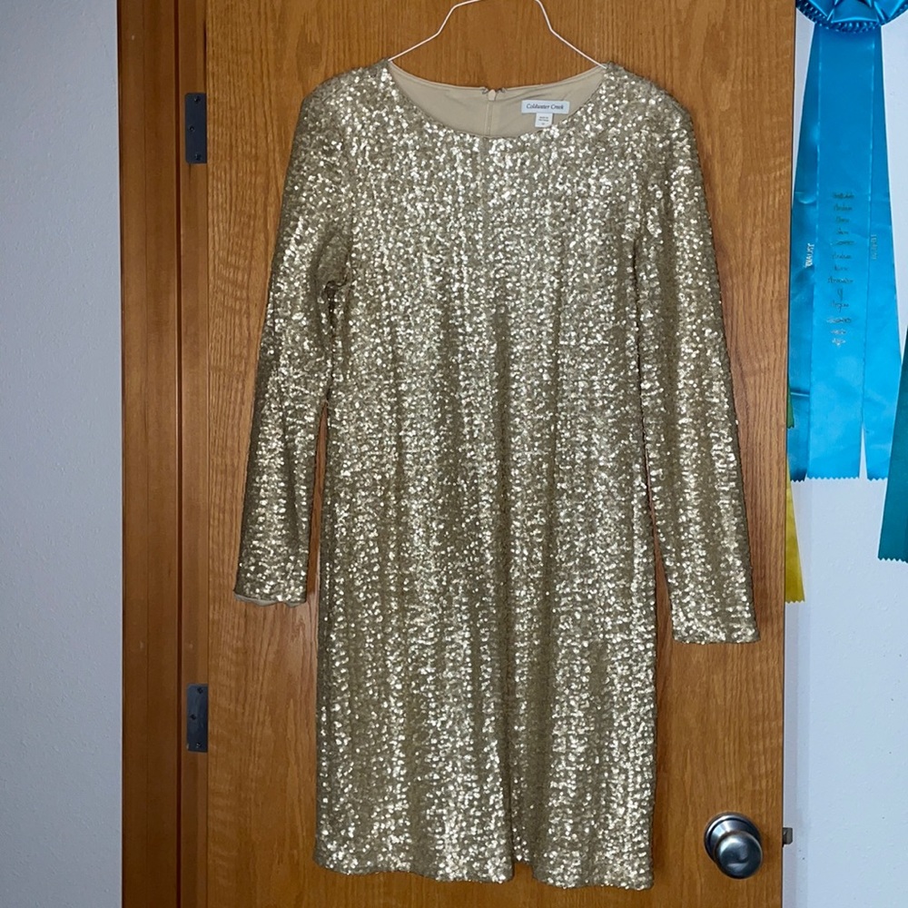 Gold sparkle dress super cute!